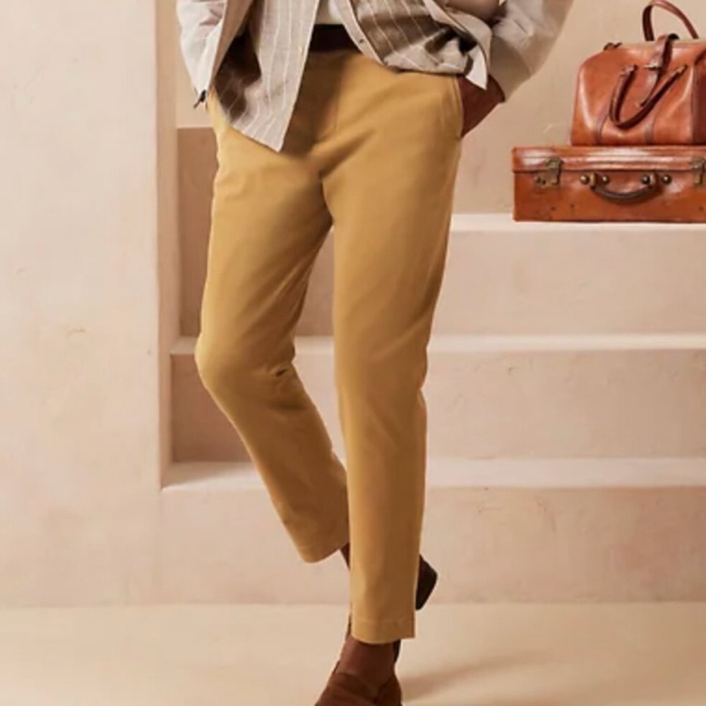 NWT Banana Republic Lived In Grayson Slim Tapered Chino Pants in Honeycomb